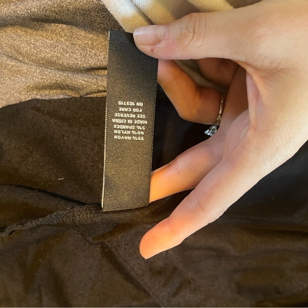 Black oversized Sharagano dress with pockets - Picture 6 of 7